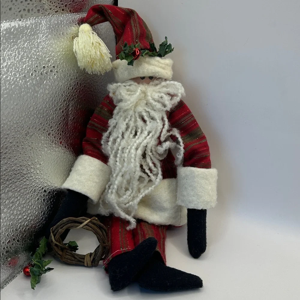Festive Santa Claus Plush Decor